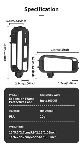 Marco Adaptador De Trípode Bezel Para Insta360 X5
