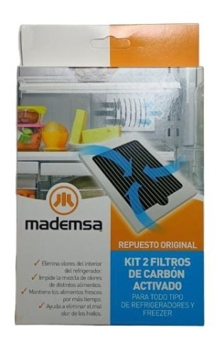 Filtro De Carbón Activado Refrigerador Y Freezer Mademsa.