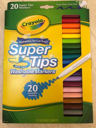 Marcadores Crayola Súper Tips Surtidos Importados