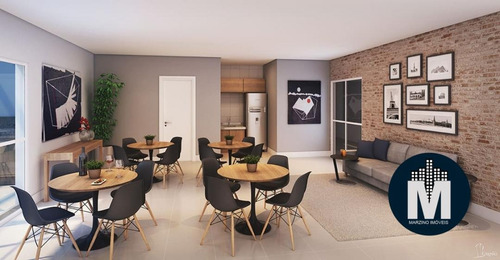 Imagem 8 de 15 de Em Obras Apto 2 Quartos 45m², C/ Varada Gourmet, Vaga E Lazer !! - Lm117