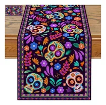 Comprar Camino De Mesa De Halloween, 33 X 230 Cm Camino De Calaveras