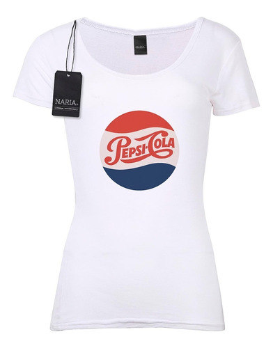 Remera Dama Pepsi Dibujo Art Logo - Mape1