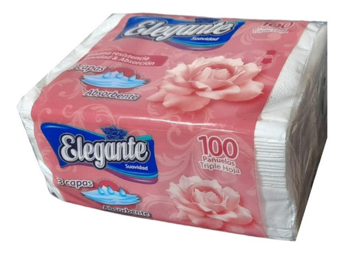 Imagen 3 de 8 de Pañuelos Tri/hoja Descartables Absorbentes Elegante X 20 Paq