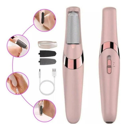 Removedor Calos Elétrico Recarregável Portátil Pedicure E