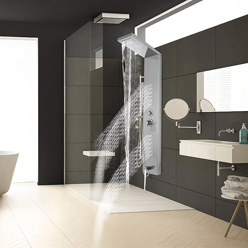 Regadera Torre Ducha Rociador Pared Hogar Hoteles Spas Msi