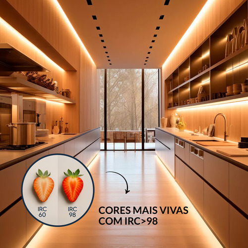 Fita Led Interna Risque Extreme 20w 5m 4000k 24v Ip20 Deluxe Luz Branco-frio Tensão de operação 20W/M