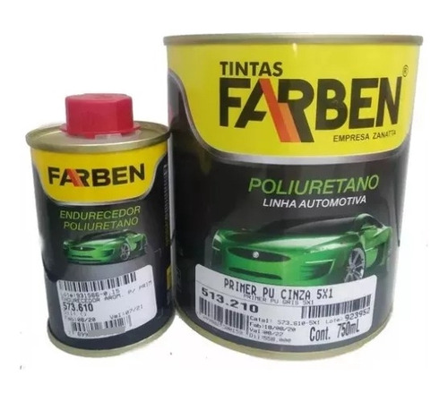 Primer 2k Farben 5:1 Impresion 0,9lt Alto Solidos Gris