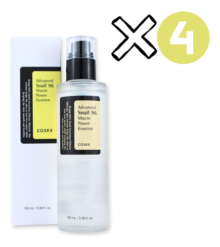Cosrx Advanced Snail 96 Mucin Power Essence 100 Ml Pack 4 Pz
