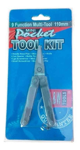 Mini Tijera Tool Kit. Multiherramienta Acero Satinado