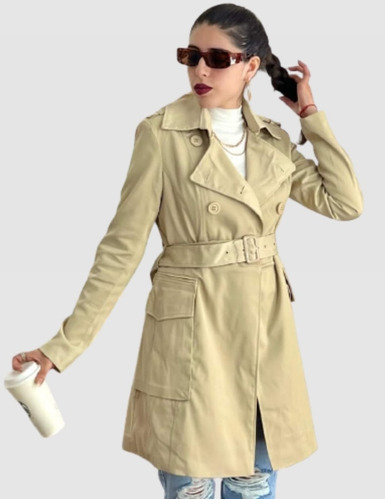 Piloto Trench Mujer Impermeable Importado Lluvia