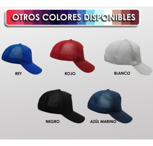 Pack 10 Gorras Con 5 Gajos Poliester Con Malla Premium