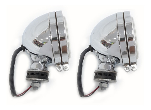 Par De Faros Luces Auxiliar Off Road Metalico 12v 55w