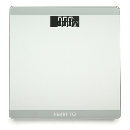 Imagen 1 de 7 de Balanza digital Femmto B01 blanca, hasta 180 kg