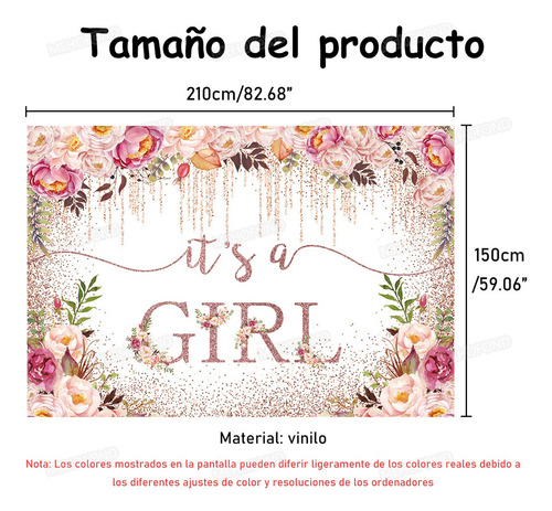 Es Un Telón De Fondo De Cumpleaños Para Baby Shower De Niña