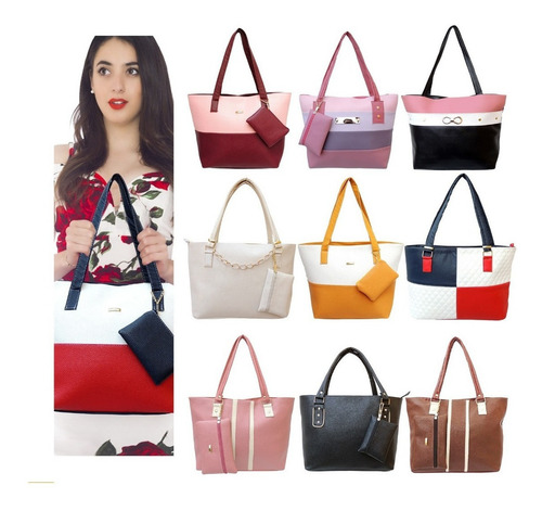 Imagen 5 de 10 de Bolsas Para Dama Económicas Mayoreo 5 Bolsos Mujer Calidad