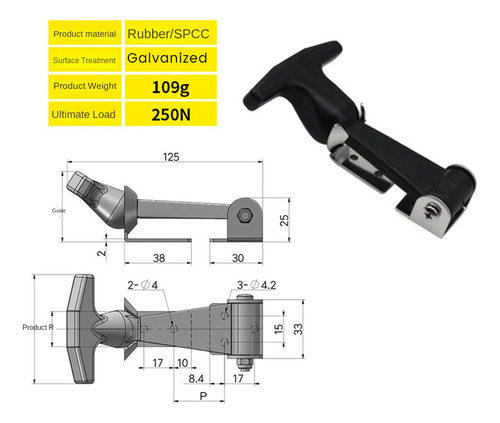 Cw Capó De Goma De Acero Inoxidable Con Mango Flexible En