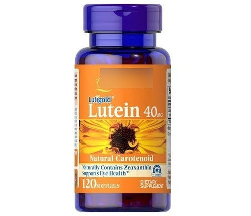 Lutein Luteina 40 Mg 120 Cápsulas Blandas Puritan Pride 