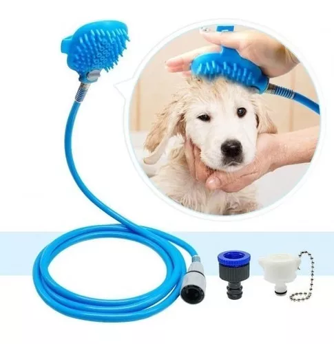 Cepillo De Baño Para Perro Gato Mascotas Con Dispensador Cs