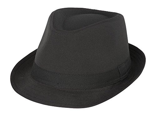 Top Sombrererí Classic Negro Del Sombrero De Fedora.