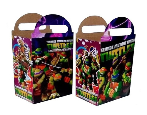 Tortugas Ninja 50 Cajas Dulceras Bolos Artículos De Fiesta