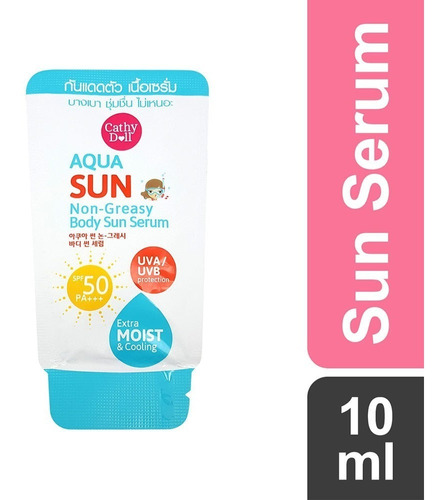 Cathy Doll - Aqua Sun Non Greasy Bloqueador Solar Spf50 10ml