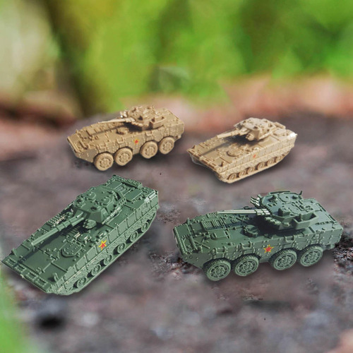 4x Escala 1/144 Modelo De Tanque Moderno Modelo De Vehículo