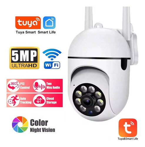 Videocámaras Ip Exteriores, Mxliu-001, 1pza, Wifi, 5mp, App