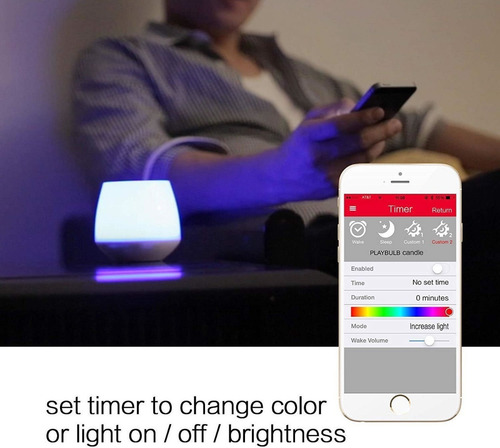 Imagen 9 de 9 de Luces Inteligentes De Led Regulable Multi Color Rgb Wake-up