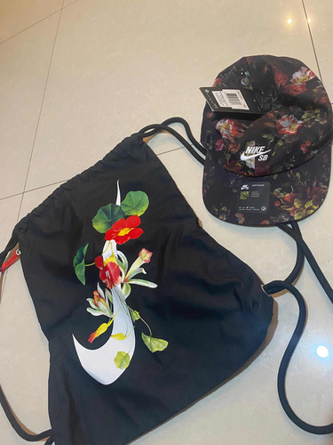 Bolso Nike Original De Flores