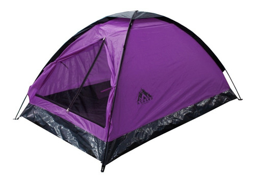 Carpa 2 Personas Color Morado Asgard Camping Tienda 2x1.2m