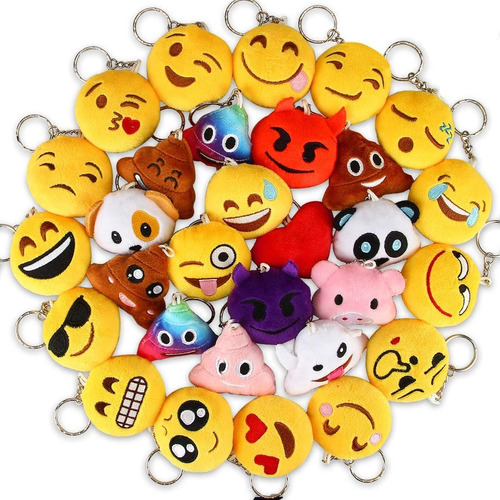 Emoticon Llaveros Mini Emoticon Peluche Fiesta Favors P...