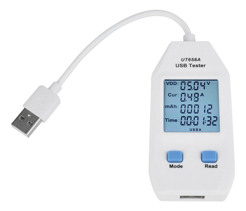 Uni-t Lcd Usb Tester Detector Voltímetro Amperímetro Digital