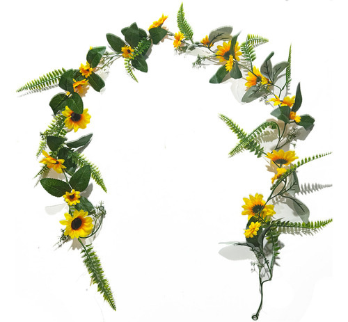 W Simulated Sunflower False Flower Vines Staircase Door 2003