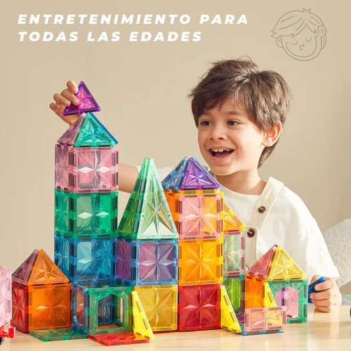 Bloques Para Armar Magnéticos De Construcción 34p Mixio 34 Piezas