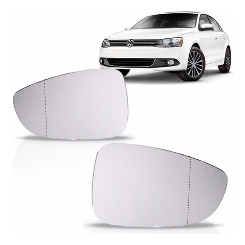 Lente Retrovisor Volks Jetta 2011 12 13 14 15 2016 Com Base