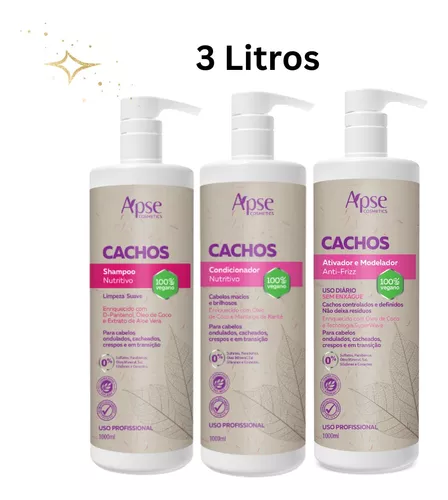 Kit Shampoo + Condicionador Óleo de Coco Mega Hidratante Anti Frizz - 2  Litros Profissional