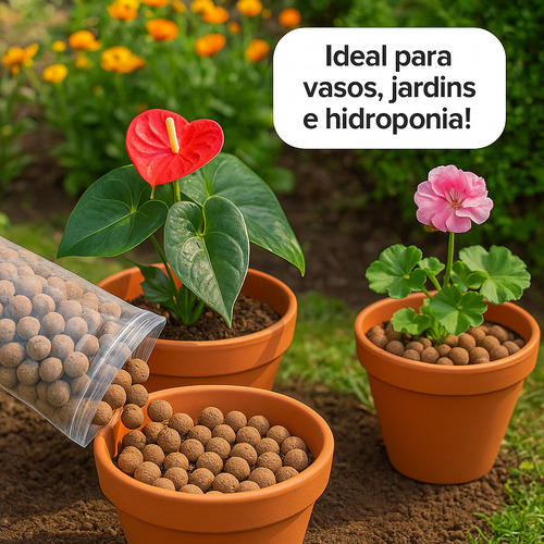 10 Litros De Argila Expandida Pequena De Alta Qualidade Vaso