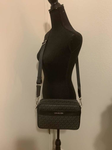 Imagen 6 de 9 de Bolsa Michael Kors Negra Estampada Original Nueva 0201