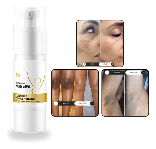 Clareador Nutral Fit Corpo E Rosto Concentrado 50ml Já Momento De Aplicação Dia/noite Tipo De Pele Todo Tipo De Pele