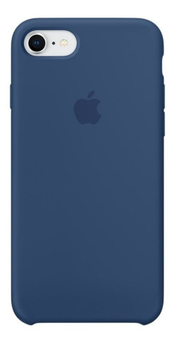 Capa Capinha Silicone Compatível iPhone 7 / 8 E Se Azul Cor Azul Royal