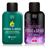 Comprar Kit Lubrificantes Fogo E Gelo Esquenta Esfria Excitante Oral
