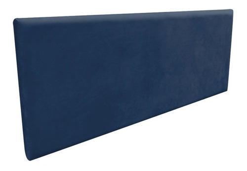  Cabeceira de cama box D'Rossi Interiores Clean 2 corpos 140cm x 56cm Camurça azul-marinho