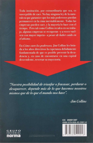 Cómo Caen Los Poderosos - Jim Collins - Libro