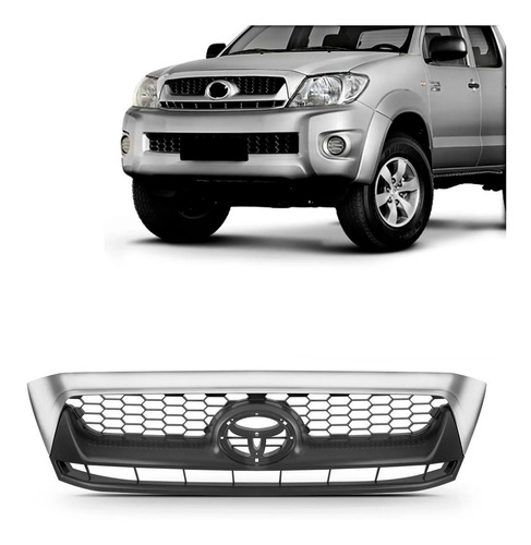 Grade Radiador Cromado/ Preto Hilux Pick-up 2009 A 2011