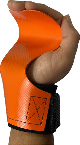 10 Hand Grip Profissional Atacad Cross Luva Protetor Barra Cor Laranja Tamanho G/gg