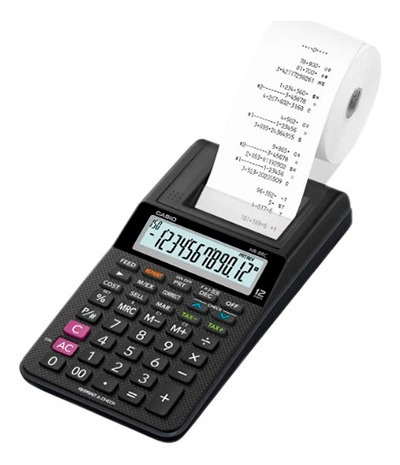 Hr-8rc-bk - Calculadora Casio 12 Digitos Rollo