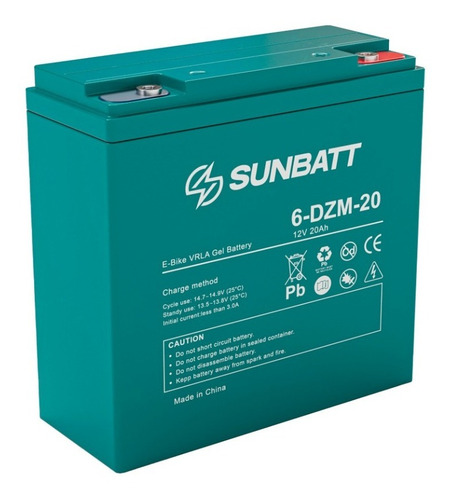Imagen 1 de 3 de Bateria Para Bicleta Electrica 12v 20ah Moto Silla Electrica