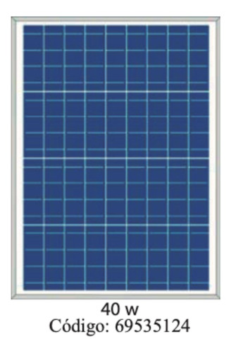 Panel Solar Plm-040-p-36 40w Paneles Solares Fema