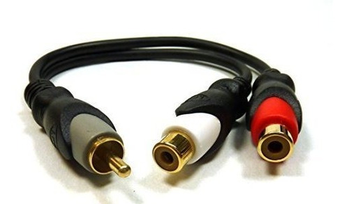 Adaptador Rca Y Totalmente Blindado De 6  Philmore, Macho Rc