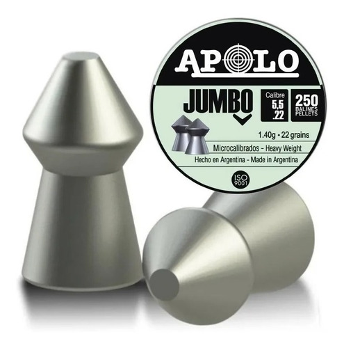Balines Apolo Jumbo 5.5mm X 250 Lata